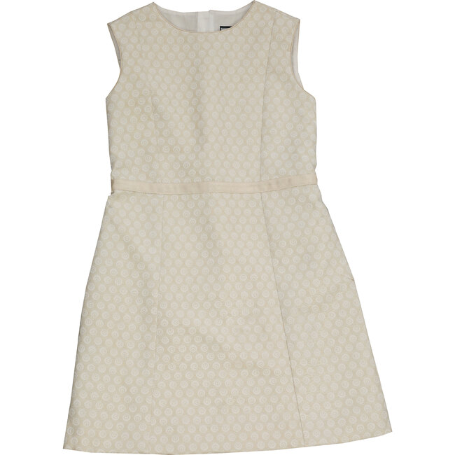 Victoria A Line Shift Dress, Gold Damask Busy Bees Dresses