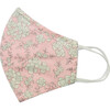 Cotton Face Mask, Light Pink Floral - Face Masks - 1 - thumbnail