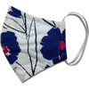 Cotton Face Mask, Big Blue Floral - Face Masks - 1 - thumbnail