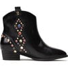 Miss Dallas Embellished Cowboy Boot, Black - Boots - 1 - thumbnail