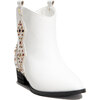 Miss Dallas Embellished Cowboy Boot, White - Boots - 2 - thumbnail