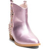 Miss Dallas Embellished Cowboy Boot, Light Pink Metallic - Boots - 2
