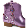 Miss Dallas Embellished Cowboy Boot, Light Pink Metallic - Boots - 3