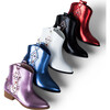 Miss Dallas Embellished Cowboy Boot, Light Pink Metallic - Boots - 7