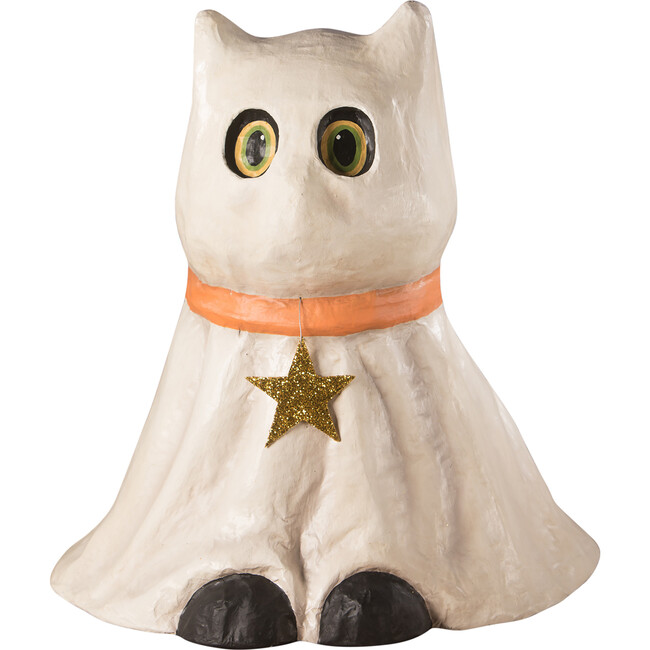 Casper Ghost Cat Paper Mache - Accents - 1