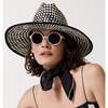 Women Straw Checkered Hat - Hats - 2