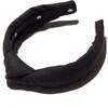 Kids Linen Knotted Headband, Black - Hair Accessories - 1 - thumbnail