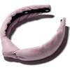 Kids Linen Knotted Headband, Purple - Hair Accessories - 1 - thumbnail