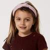 Kids Linen Knotted Headband, Purple - Hair Accessories - 2