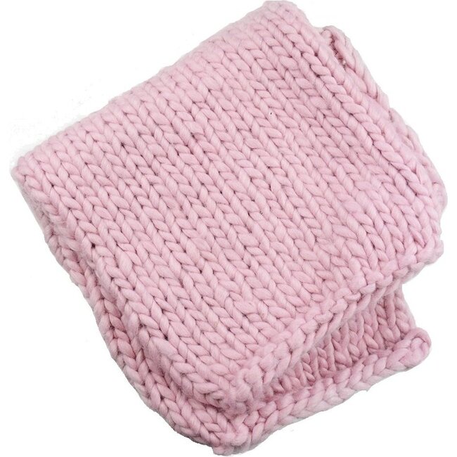 Thick Knit Blanket, Pink