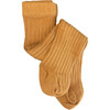 Cotton Tights, Mustard - Tights - 1 - thumbnail
