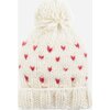 Sawyer Tiny Hearts Hat, Cream and Red - Hats - 1 - thumbnail