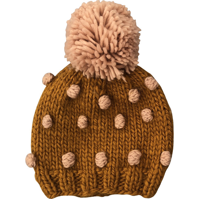 Popcorn Hat, Mustard and Pink - Hats - 1