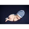 Lucy Striped Hat, Navy and Sky - Hats - 2