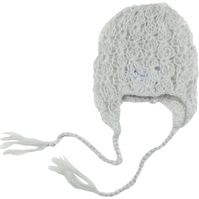 Lacey Mohair Bonnet, Gray - Hats - 1