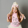 Ella Unicorn Knit Hat, Pink & White - Hats - 3