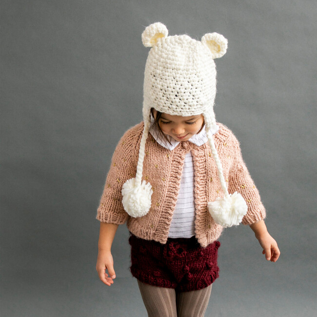 Hand Knit Popcorn Bloomers, Pomegranate - Bloomers - 5