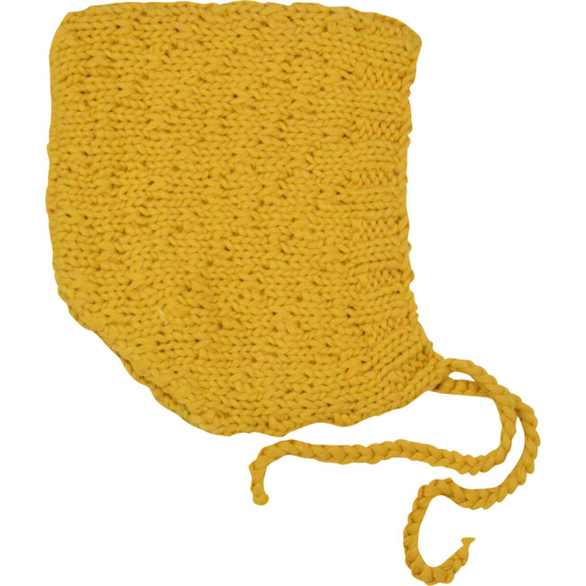 Honeycomb Bonnet, Mustard - Hats - 1