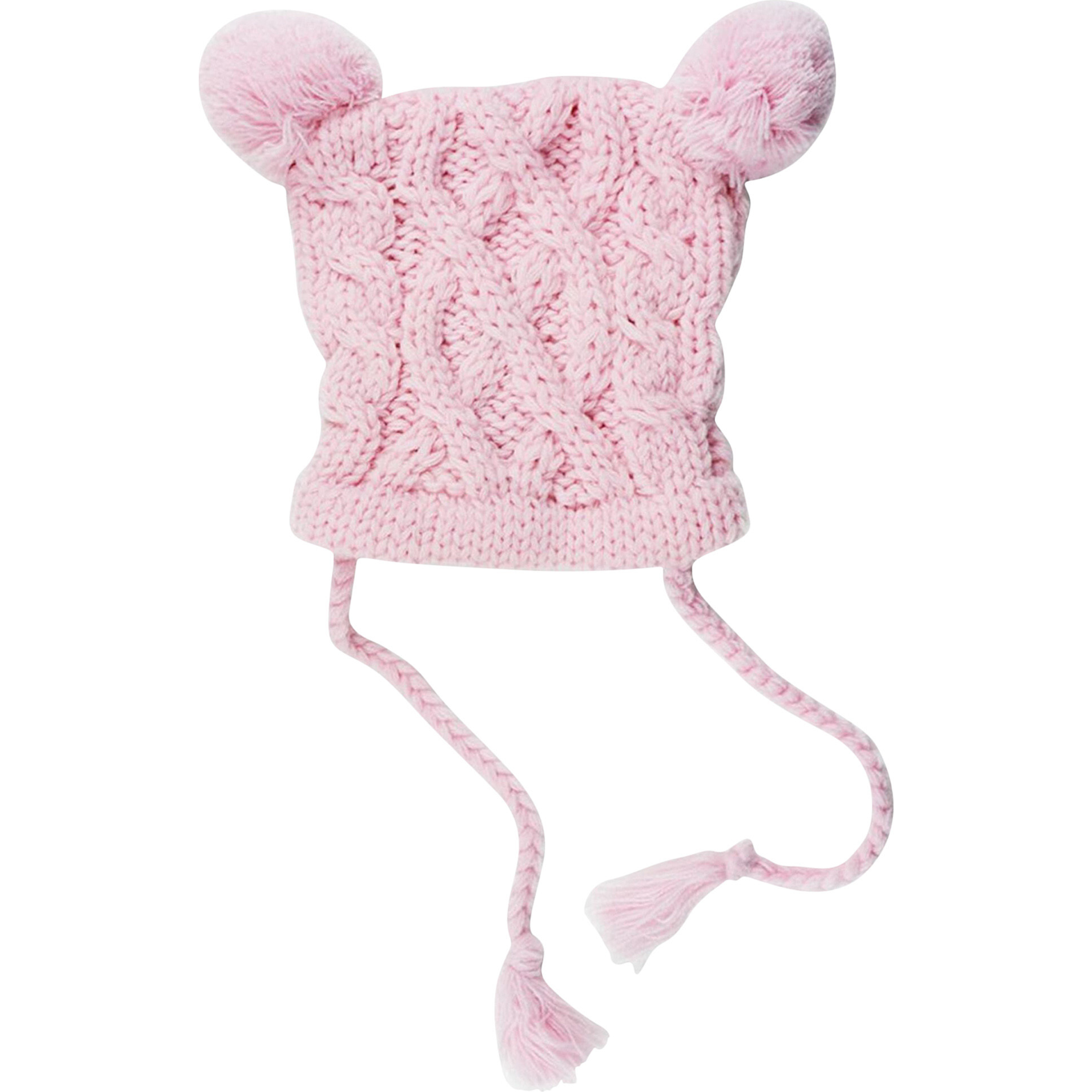 Quinn Cable Hat, Pink - Hats - 1
