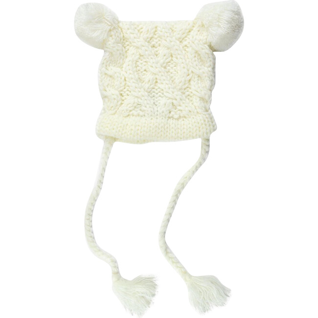 Quinn Cable Hat, Ivory - Hats - 1