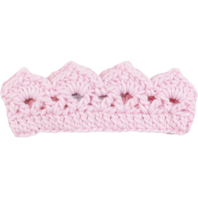 Avery Hand-Crochet Crown Pink - Hats - 1