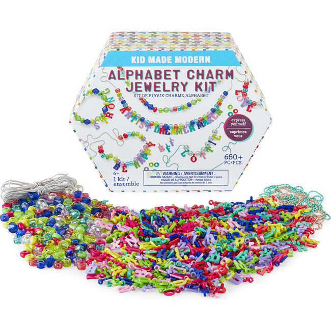 Alphabet Charm Jewelry Kit - Arts & Crafts - 1
