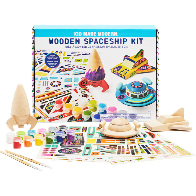 Wooden Spaceship Craft Kit - Arts & Crafts - 1