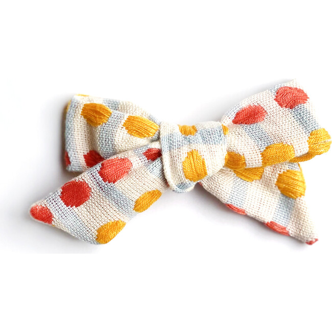 Colegiala Bow, Botones Amarillo Sandia - Hair Accessories - 1