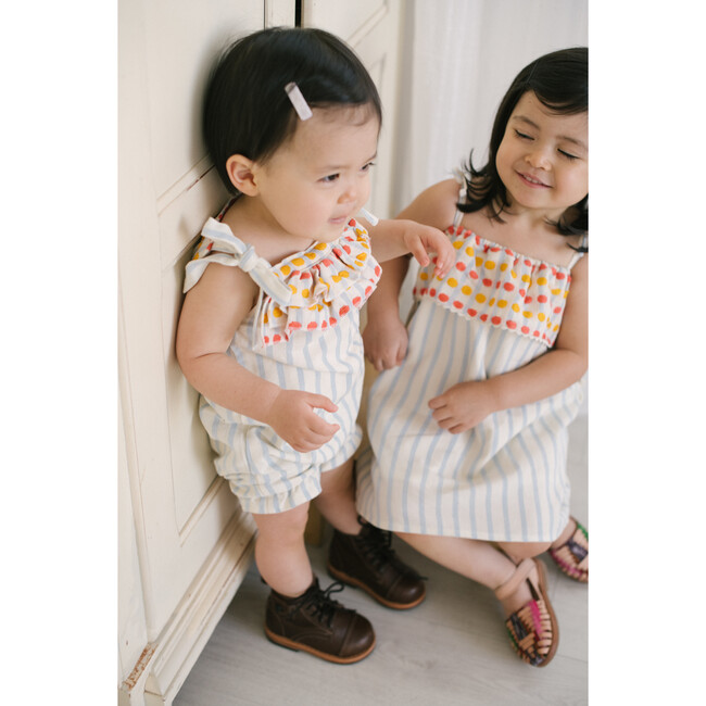 Dulce Baby Romper, Botones Amarillo Sandia - Rompers - 7