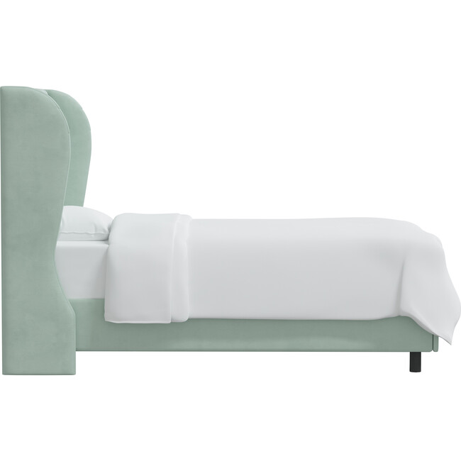 Arno Tufted Wingback Bed, Velvet Pool - Beds - 3