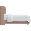 Arno Tufted Wingback Bed, Blush Woven - Beds - 3