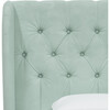 Arno Tufted Wingback Bed, Velvet Pool - Beds - 4