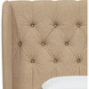 Arno Tufted Wingback Bed, Almond Woven - Beds - 4 - thumbnail