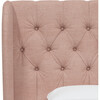 Arno Tufted Wingback Bed, Blush Woven - Beds - 4