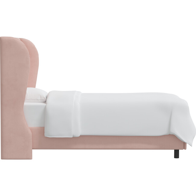 Arno Tufted Wingback Bed, Velvet Blush - Beds - 3