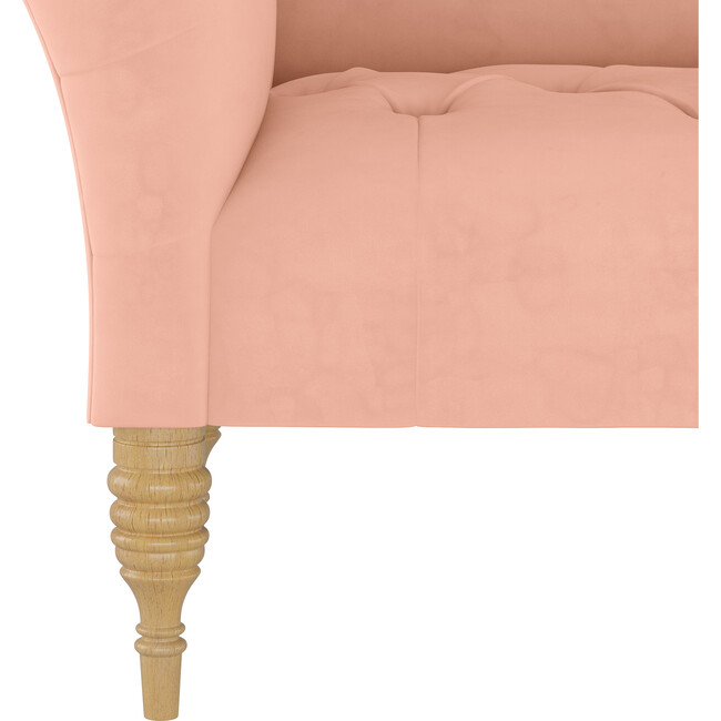 Aspen Settee, Velvet Blush - Accent Seating - 5