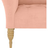 Aspen Settee, Velvet Blush - Accent Seating - 5