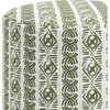 Frankie Ottoman, Boho Block Leaf - Ottomans - 2