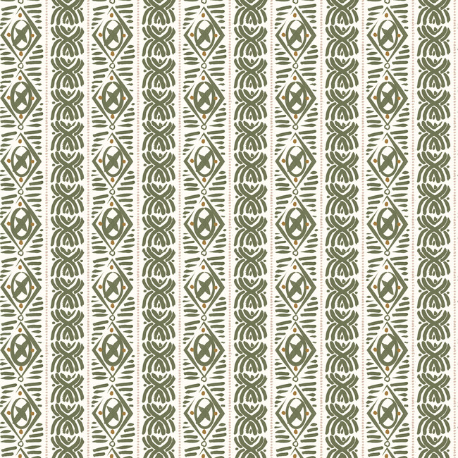 Frankie Ottoman, Boho Block Leaf - Ottomans - 3
