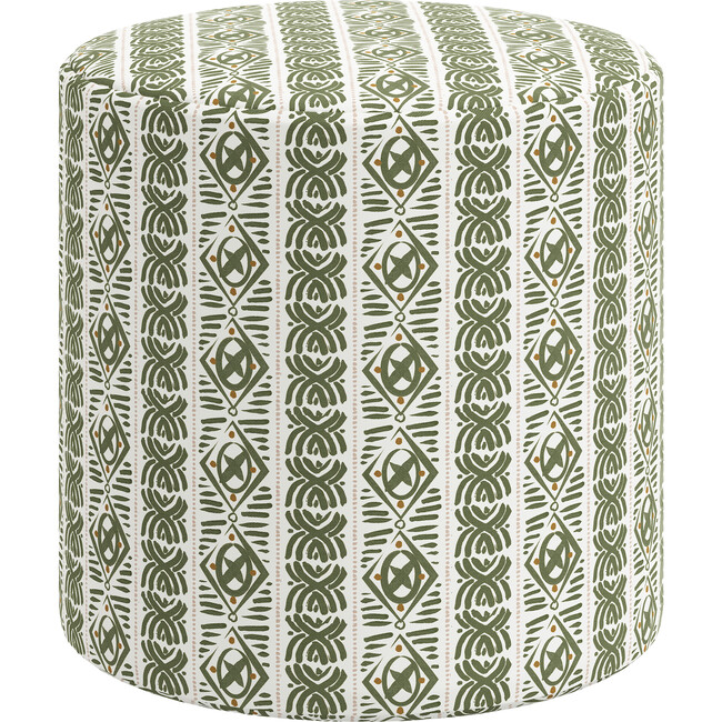 Frankie Ottoman, Boho Block Leaf - Ottomans - 5