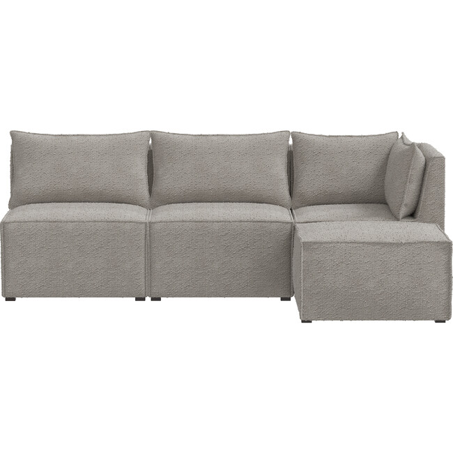 Piper 4 Piece Sectional, Milano Elephant