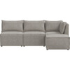 Piper 4 Piece Sectional, Milano Elephant - Accent Seating - 1 - thumbnail