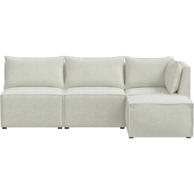 Piper 4 Piece Sectional, Milano Snow