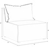 Piper 4 Piece Sectional, Velvet Pool - Accent Seating - 4