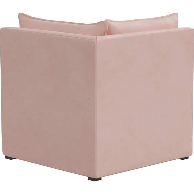Emelia Sectional Corner Chair, Velvet Blush - Accent Seating - 3