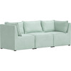 Tatum 3 Piece Sectional, Velvet Pool - Accent Seating - 6