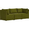 Tatum 3 Piece Sectional, Velvet Applegreen - Accent Seating - 6