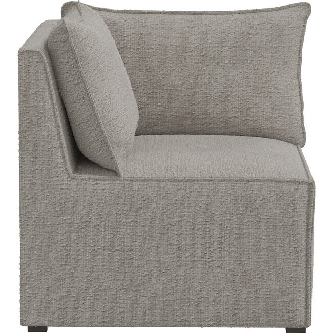 Emelia Sectional Corner Chair, Grey Boucle - Accent Seating - 6