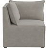 Emelia Sectional Corner Chair, Grey Boucle - Accent Seating - 6