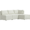 Piper 4 Piece Sectional, Milano Snow - Accent Seating - 7
